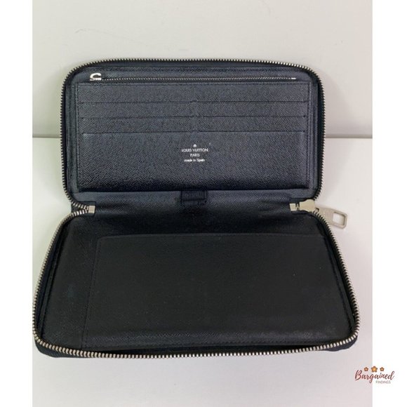 Authentic Louis Vuitton Damier Graphite Canvas Zippy Organizer Large Wallet - Picture 7 of 12